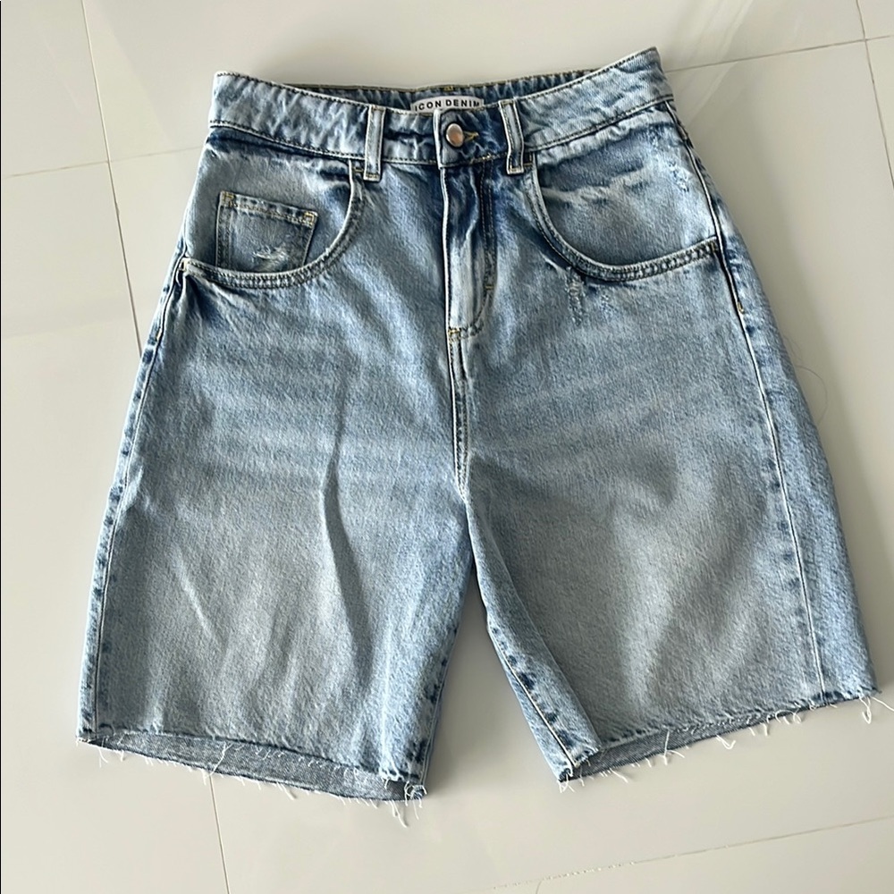 Icon Denim Light Blue Jean Shorts
